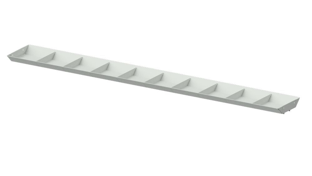 Produktbild Anke Ablage oben 1980 x 49 mm für Systemaufbau Serie CONNECT