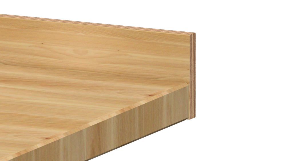 Produktbild Anke Abroll-Leiste aus Buche Multiplex 2500 x 90 x 14 mm