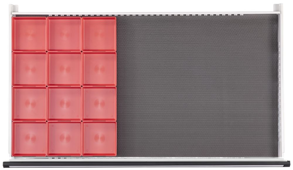 Produktbild Anke Antirutschmatte mit Kleinteilekästen für Schublade 1200 x 600 x 60 mm