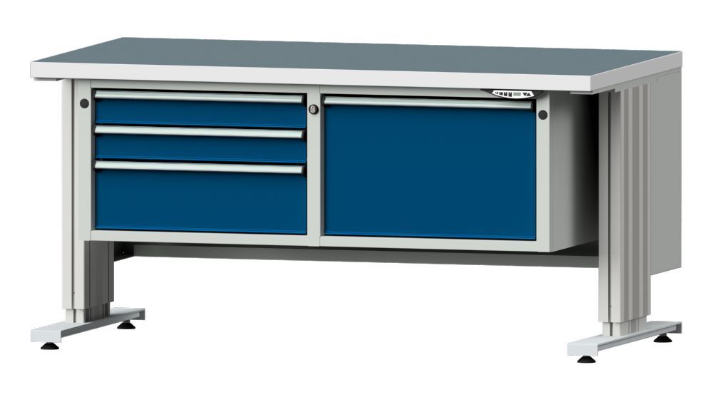 Produktbild Anke Arbeitstisch mit 4 Schubladen und Unterbau breit LIFT 1500 Modell 802 VL