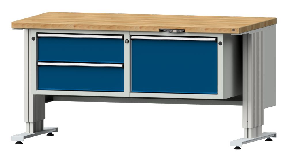 Produktbild Anke Arbeitstisch LIFT 1500x800x740-1140 mm mit Unterbau breit Modell 801 VL