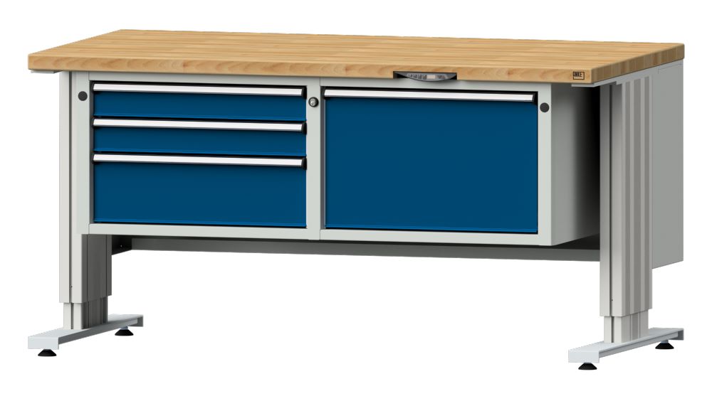 Produktbild Anke Arbeitstisch LIFT 1500x800x740-1140 mm mit Unterbau breit Modell 802 VL