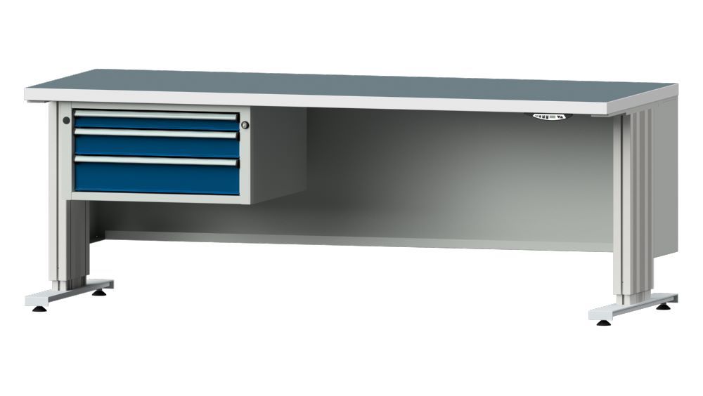 Produktbild Anke Arbeitstisch mit Unterbau 3 Schubladen Serie LIFT 2000 Modell 522 VL