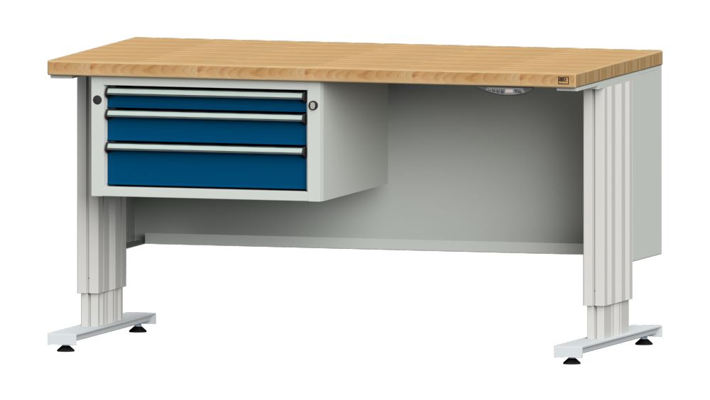 Produktbild Anke Arbeitstisch LIFT 1500x800x740-1140 mm mit Unterbau Modell 502 VL