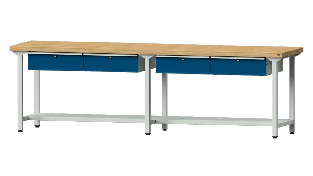 Produktbild Anke Arbeitstisch Modell 95 4 x Hängeschublade