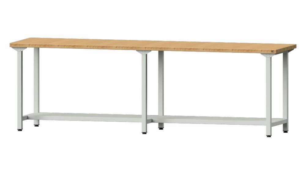 Produktbild Anke Arbeitstisch Modell 91 2800 x 700 x 890 mm Buche-Massiv-Platte