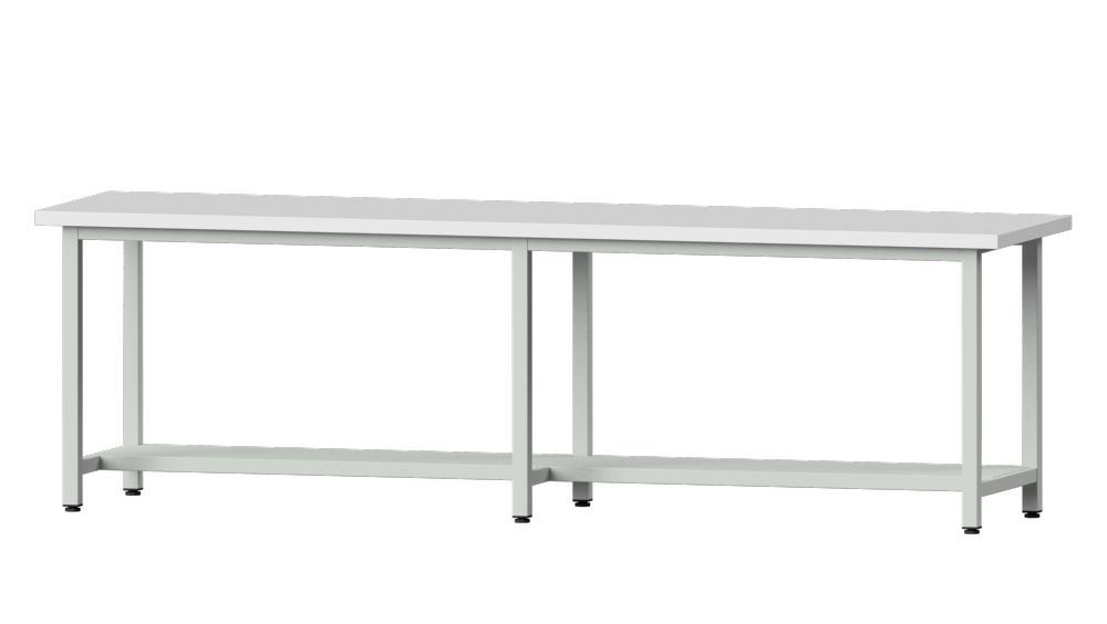 Produktbild Anke Arbeitstisch Modell 91 2800 x 700 x 840 mm RAL 7035