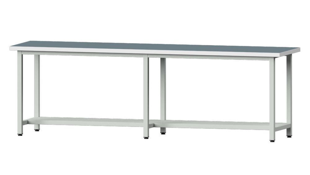 Produktbild Anke Arbeitstisch Modell 91 Universalplatte 40 mm RAL 7035