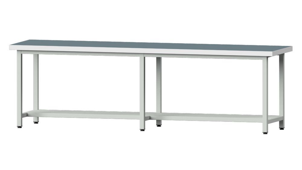 Produktbild Anke Arbeitstisch Modell 91 Universalplatte 50 mm RAL 7035