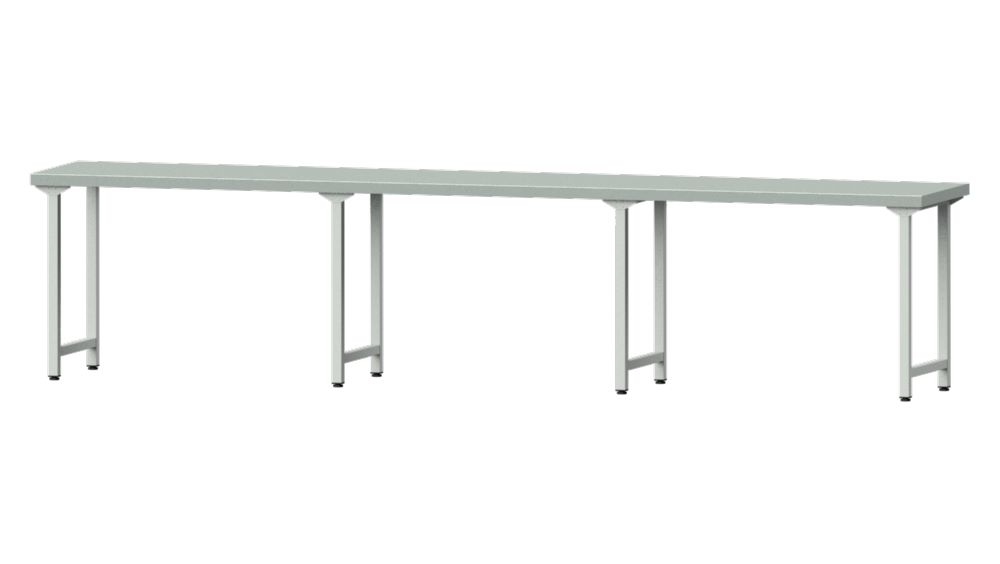 Produktbild Anke Arbeitstisch 4050 x 700 x 900 mm Stahlblechplatte Modell 100