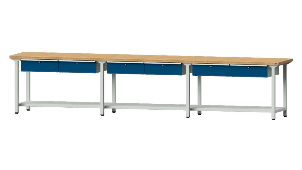 Produktbild Anke Arbeitstisch Modell 105 mit 6 x Hängeschublade