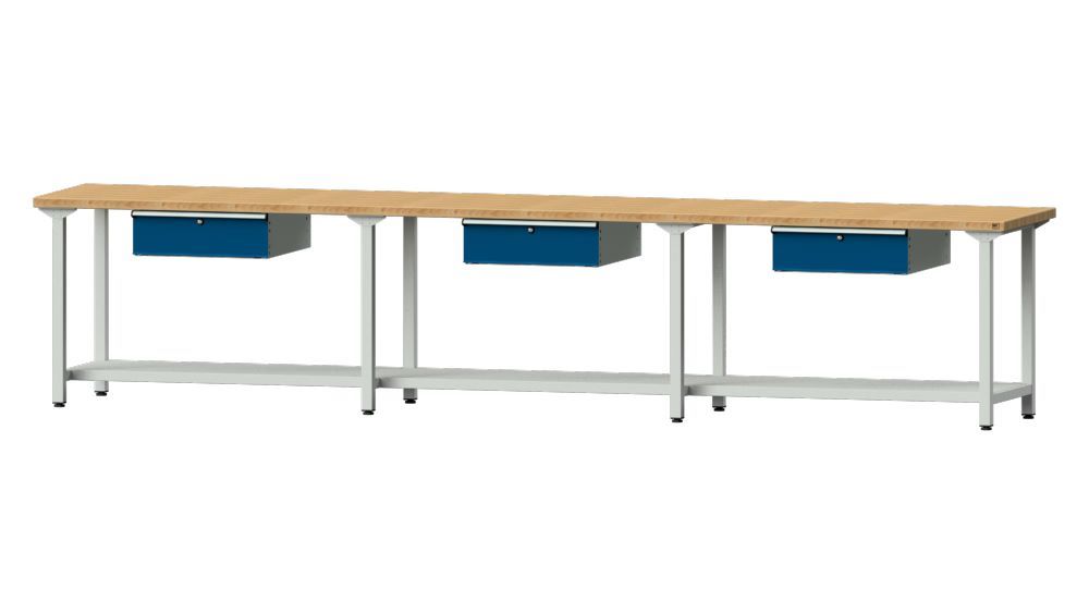 Produktbild Anke Arbeitstisch Modell 103 mit 3 x Hängeschubladen