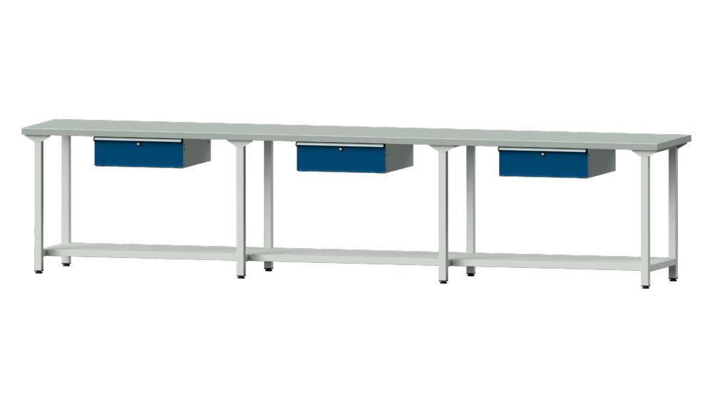 Produktbild Anke Arbeitstisch Modell 103 B 4050 x T 700 x H 890 mm