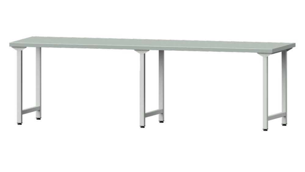 Produktbild Anke Arbeitstisch 2800x800x840mm Stahlblechplatte Modell 190
