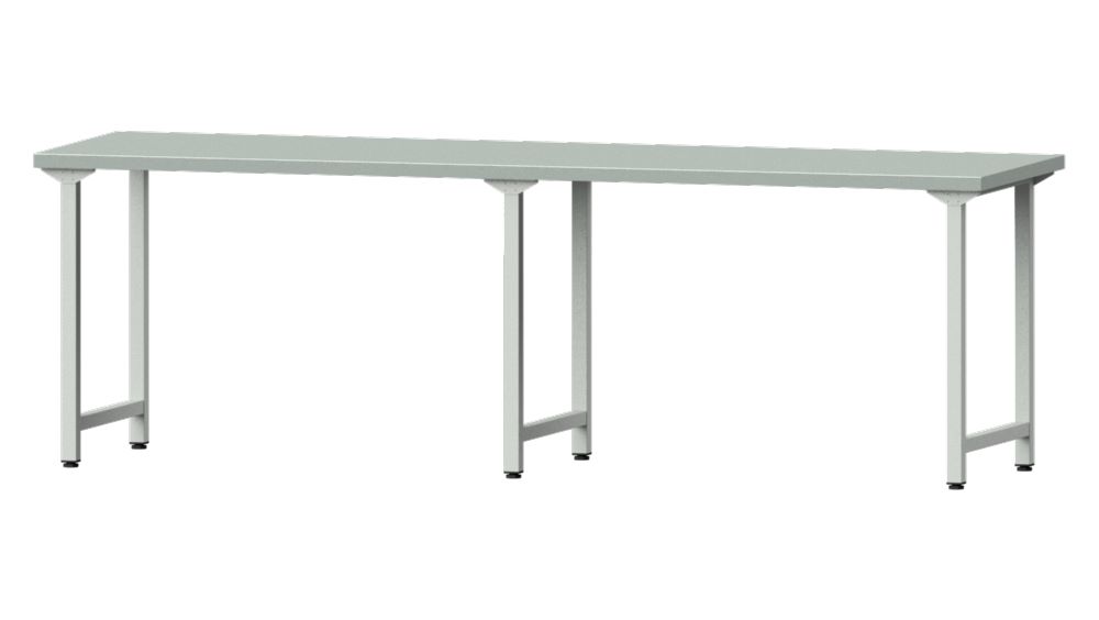 Produktbild Anke Arbeitstisch 2800x800x890mm Stahlblechplatte Modell 190