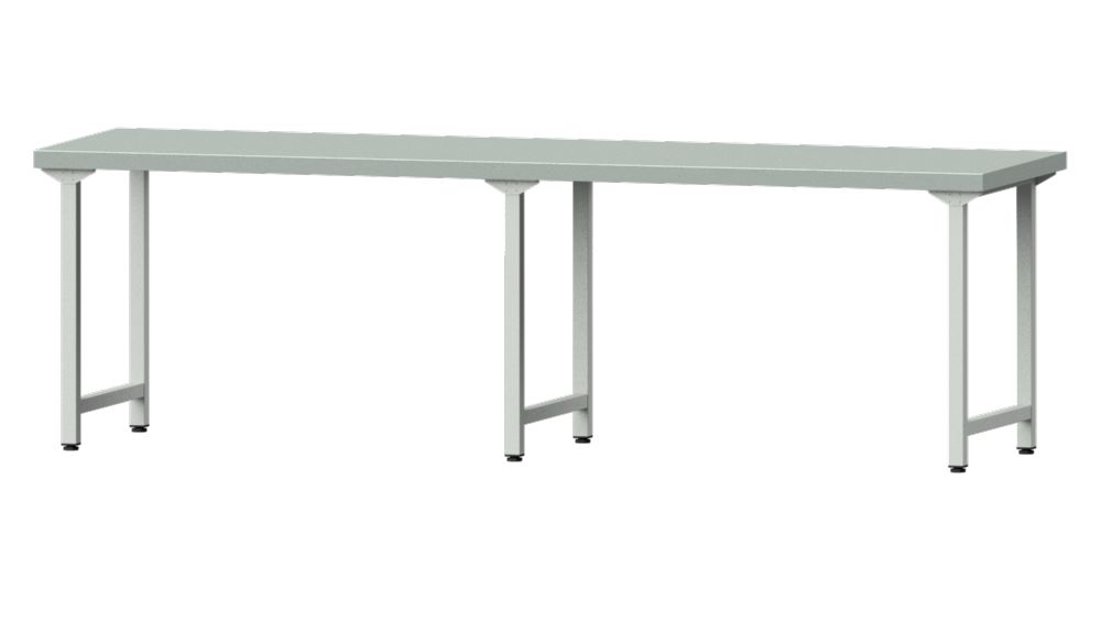 Produktbild Anke Arbeitstisch 2800x800x850mm Stahlblechplatte Modell 190