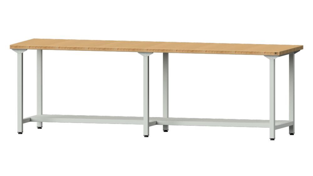 Produktbild Anke Arbeitstisch Modell 191 Buche-Massiv 2800 x 800 x 890 mm