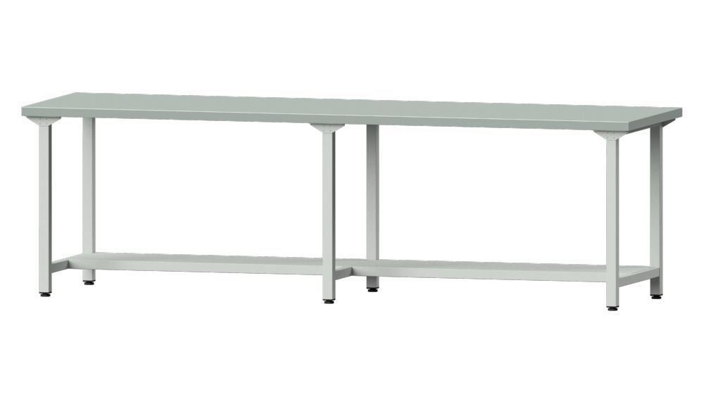 Produktbild Anke Arbeitstisch Modell 191 Platte mit verzinktem Blechbelag