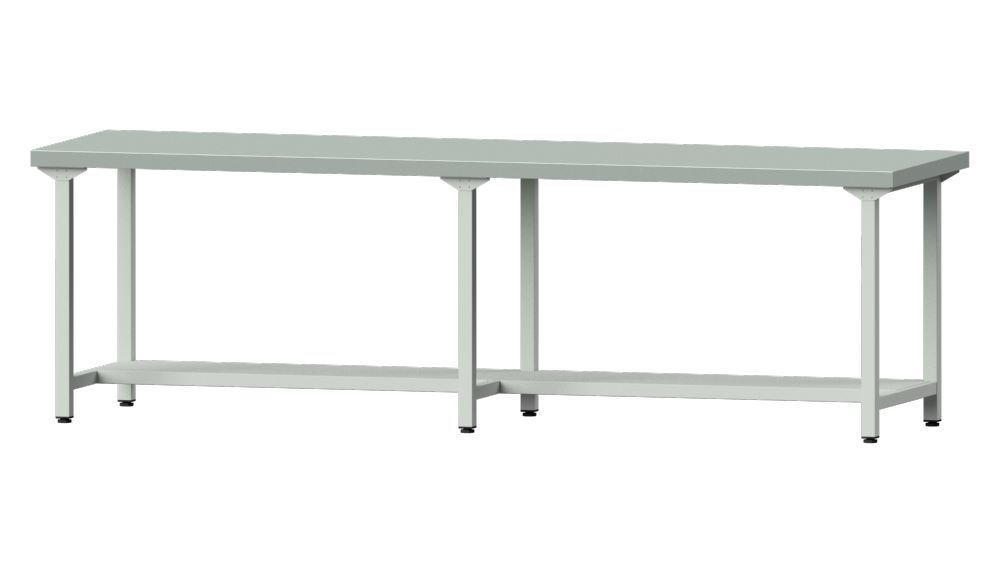 Produktbild Anke Arbeitstisch Modell 191 Arbeitsplatte Höhe 50 mm RAL 7035