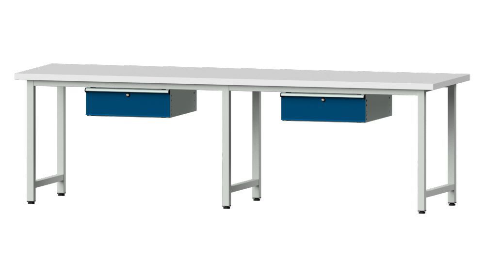 Produktbild Anke Arbeitstisch Modell 193 mit Kunststoffschichtplatte 2800 x 800 x 840 mm