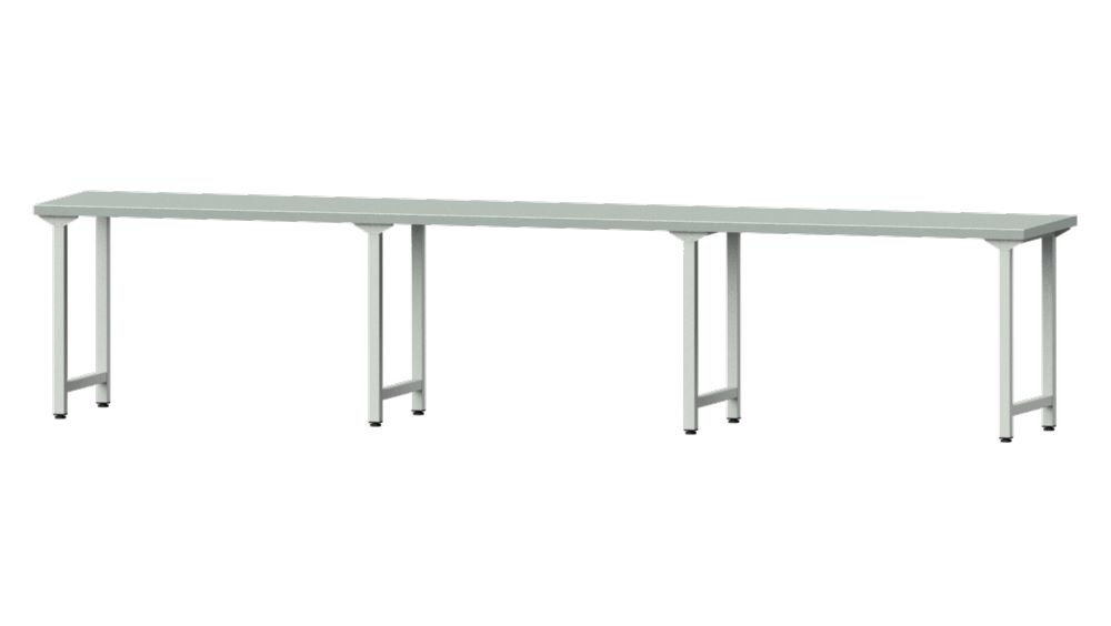 Produktbild Anke Arbeitstisch 4050x800x840mm Stahlblechplatte Modell 200