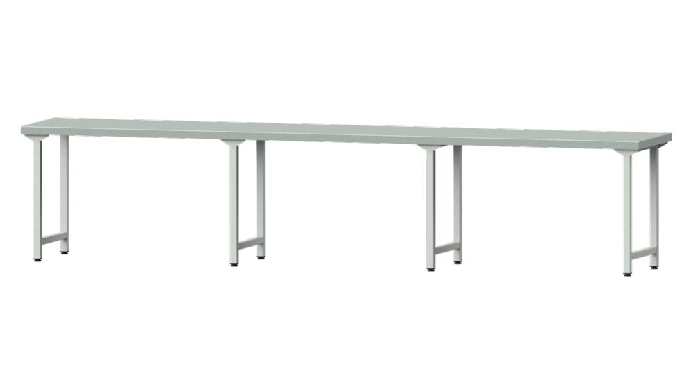 Produktbild Anke Arbeitstisch 4050x800x850mm Stahlblechplatte Modell 200