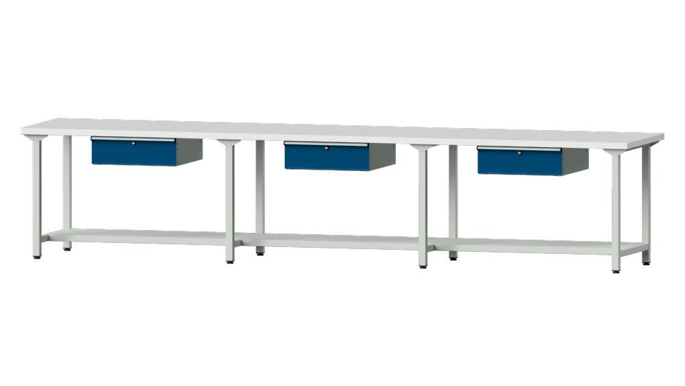 Produktbild Anke Arbeitstisch Modell 203 Breite 4050 x Tiefe 800 x Höhe 840 mm