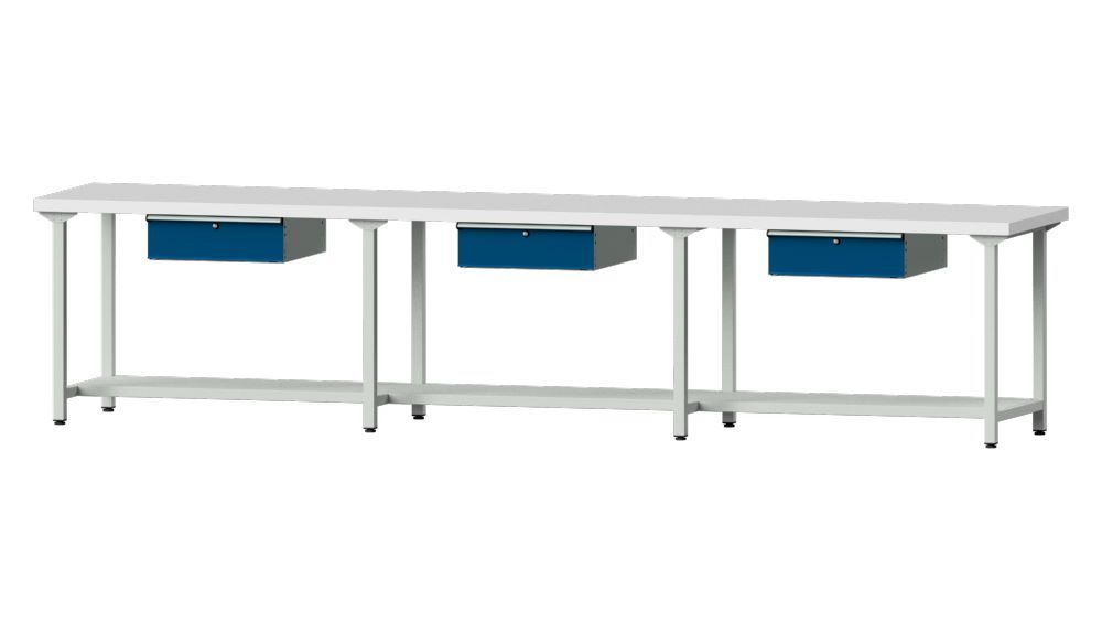 Produktbild Anke Arbeitstisch Modell 203 mit 3 x Hängeschubladen