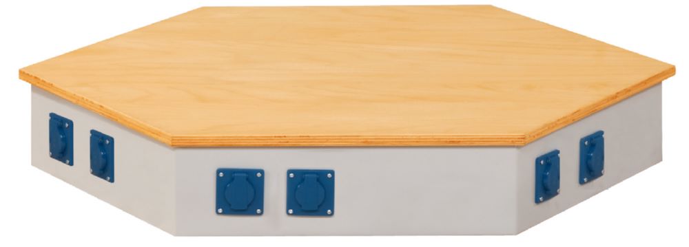Produktbild Anke Energieaufsatz für 6 Eck Gruppenwerkbank Länge 535x170 mm