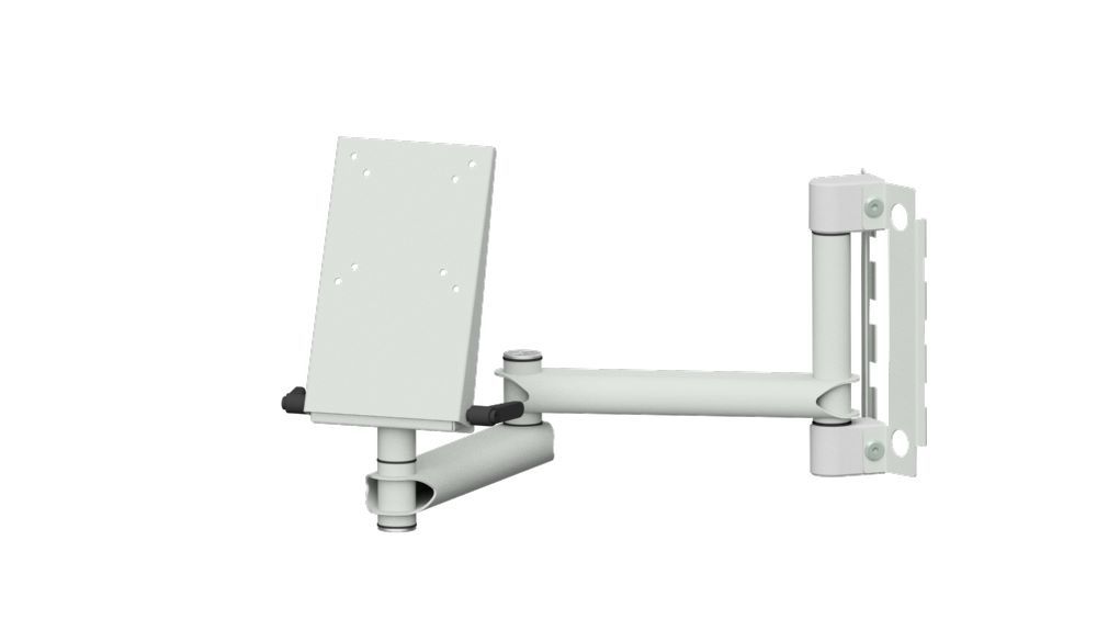 Produktbild Anke Gelenkarm Systemaufbau mit Monitorhalter RAL 7035 Serie CONNECT