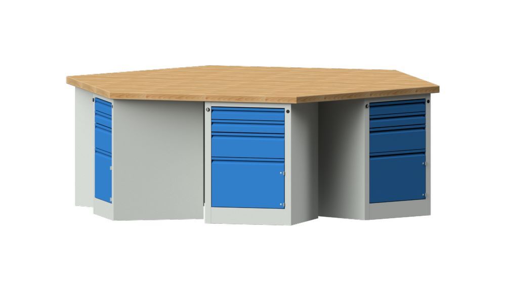 Produktbild Anke Gruppenwerkbank 2700 x 2340 x 900 mm Serie EG Modell 804 EG