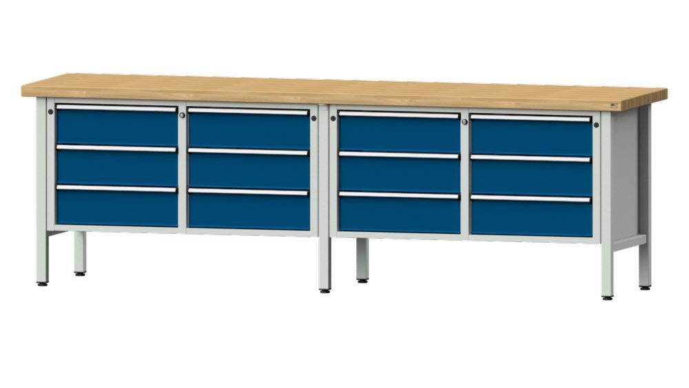 Produktbild Anke Kastenwerkbank 2800 x 900 mm Buchenplatte 50 mm V2800 Modell 108 V