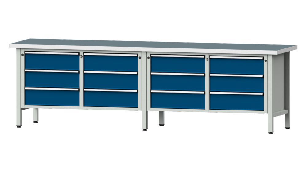 Produktbild Anke Kastenwerkbank 2800 x 840 mm Universalplatte 40 mm V2800 Modell 108 V