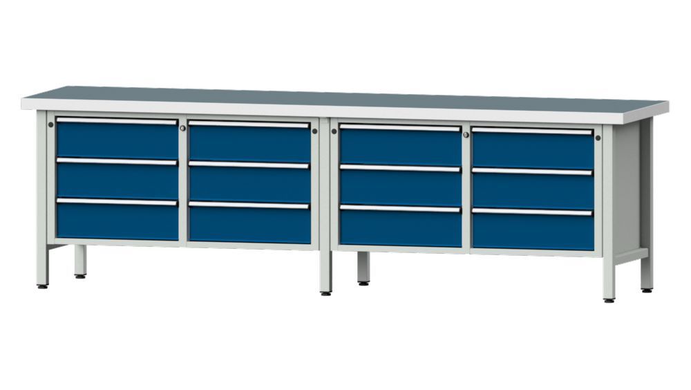 Produktbild Anke Kastenwerkbank 2800 x 850 mm Universalplatte 50 mm V2800 Modell 108 V