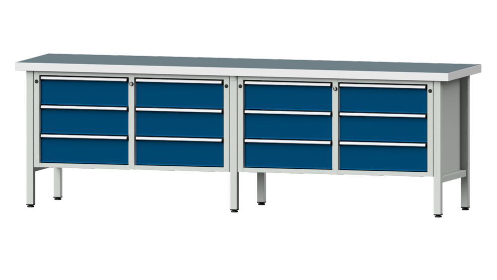Produktbild Anke Kastenwerkbank 2800 x 900 mm Universalplatte 50 mm V2800 Modell 108 V
