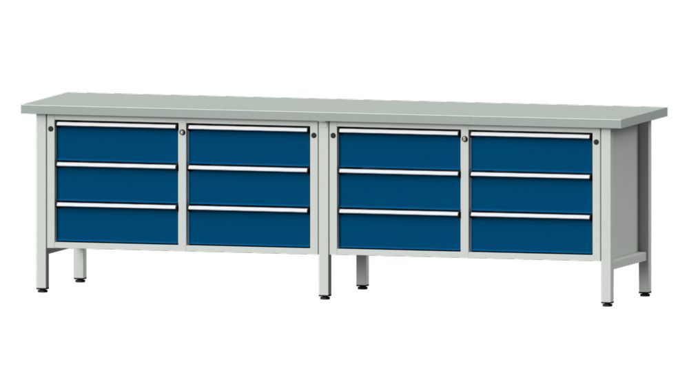 Produktbild Anke Kastenwerkbank 2800 x 840 mm Blechbelag 40 mm V2800 Modell 108 V