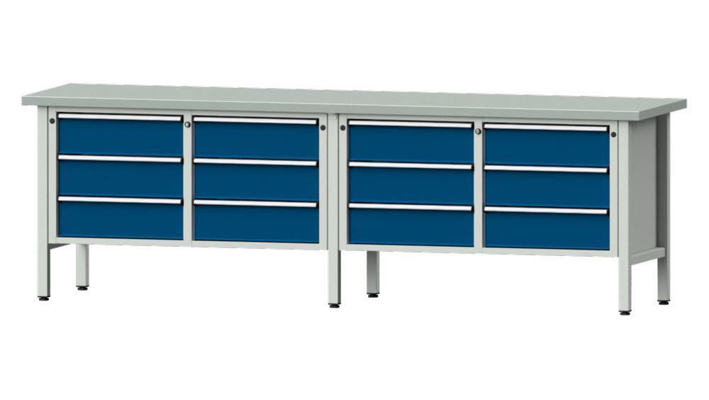 Produktbild Anke Kastenwerkbank 2800 x 890 mm Blechbelag 40 mm V2800 Modell 108 V