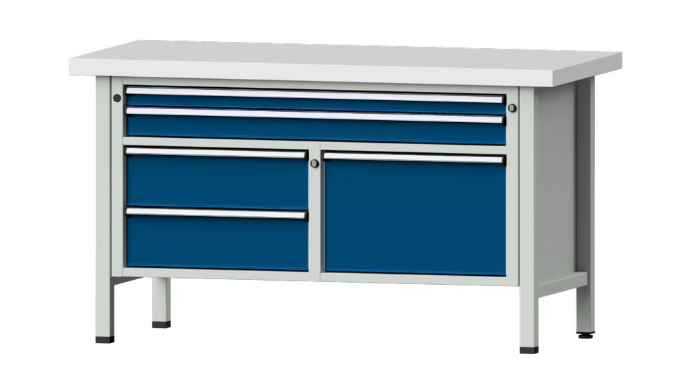 Produktbild Anke Kastenwerkbank 1500 x 850 mm Arbeitsplatte aus Kunststoff V 1500 Modell 253 V