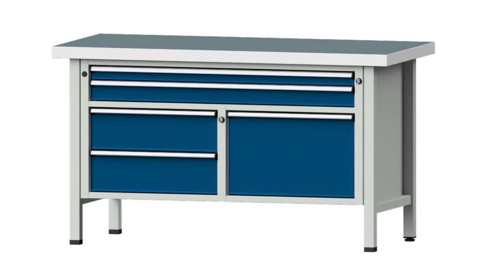 Produktbild Anke Kastenwerkbank mit Universalplatte und 5 Schubladen V 1500 Modell 253 V