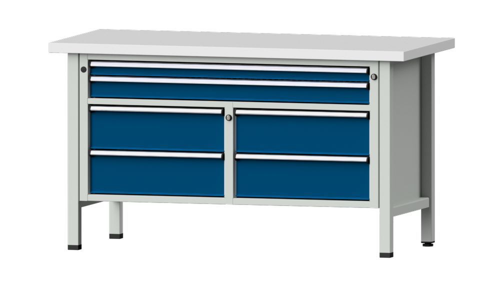 Produktbild Anke Kastenwerkbank V 1500 Modell 255 V in RAL 7035 5010