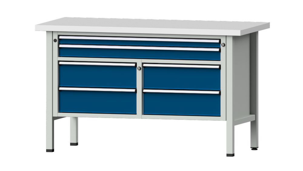 Produktbild Anke Kastenwerkbank mit Kunststoffschichtplatte 40 mm V 1500 Modell 255 V