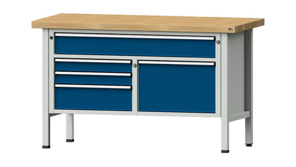 Produktbild Anke Kastenwerkbank 900 mm hoch Buche Massiv Platte Serie V 1500 Modell 256 V