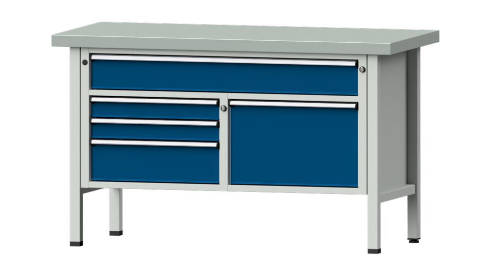 Produktbild Anke Kastenwerkbank Höhe 900 mm Arbeitsplatte verzinkt Serie V 1500 Modell 256 V