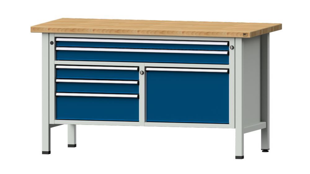 Produktbild Anke Kastenwerkbank Buche Massiv 1500 x 840 mm Serie V 1500 Modell 257 V