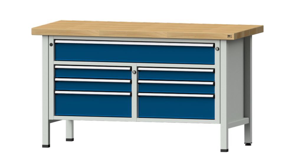 Produktbild Anke Kastenwerkbank Arbeitsplatte Buche 50 mm V1500 Modell 258 V