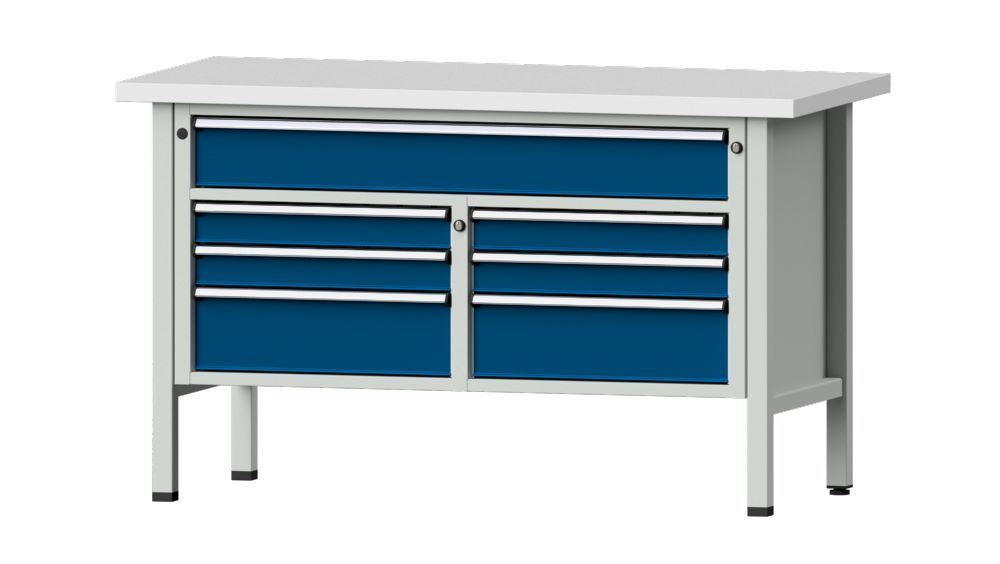 Produktbild Anke Kastenwerkbank dreiteilig Kunststoffplatte 40 mm V1500 Modell 258 V