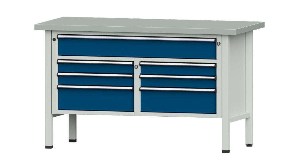 Produktbild Anke Kastenwerkbank Arbeitsplatte verzinkt 40 mm V1500 Modell 258 V