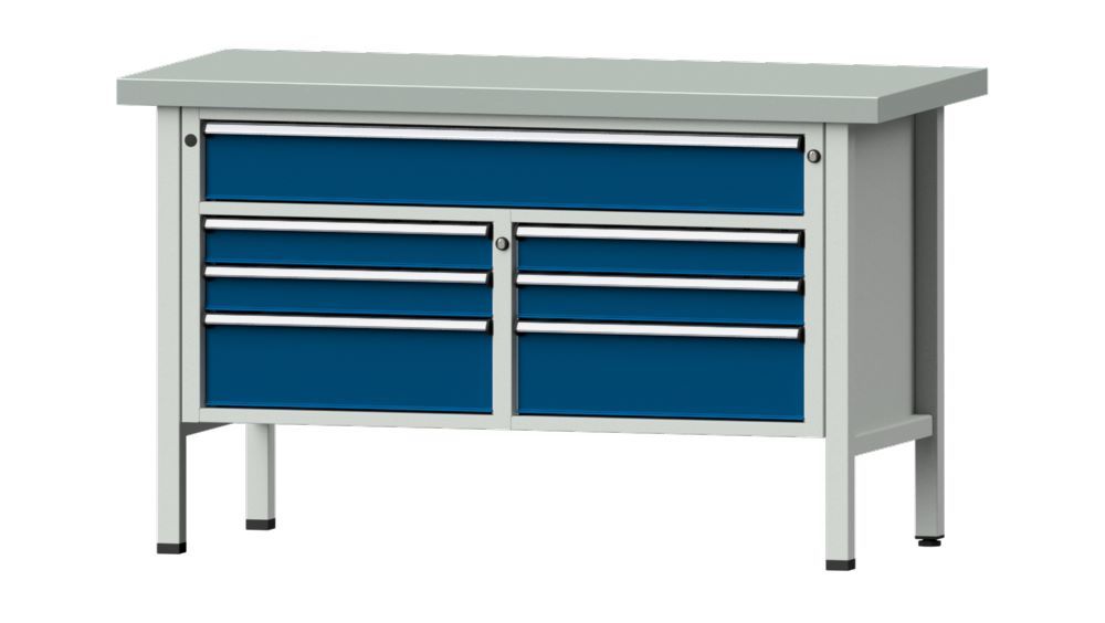 Produktbild Anke Kastenwerkbank geteilt mit Blechbelag 50 mm V1500 Modell 258 V