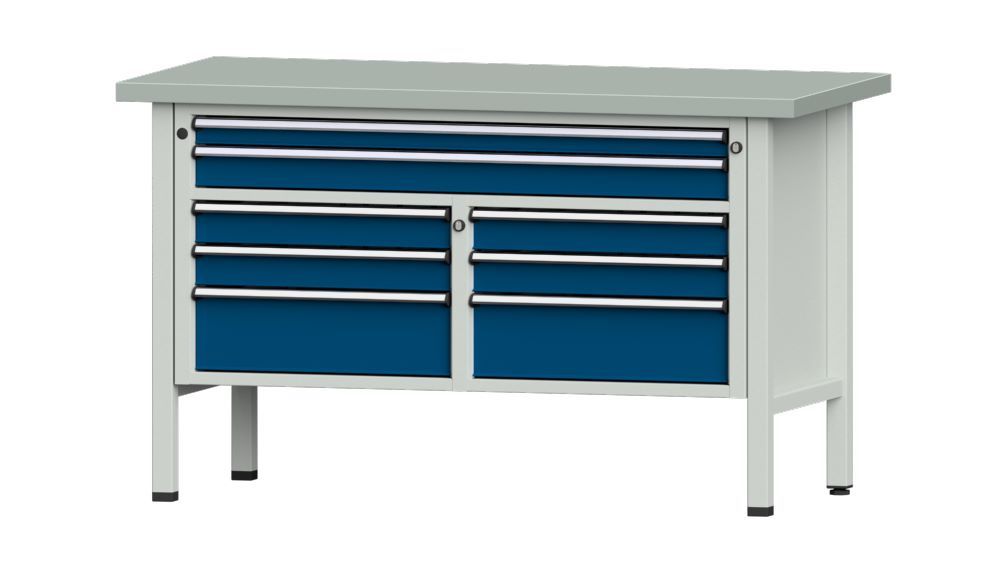 Produktbild Anke Kastenwerkbank 1500 x 700 x 890 mm V1500 Modell 259 V RAL 7035 5010