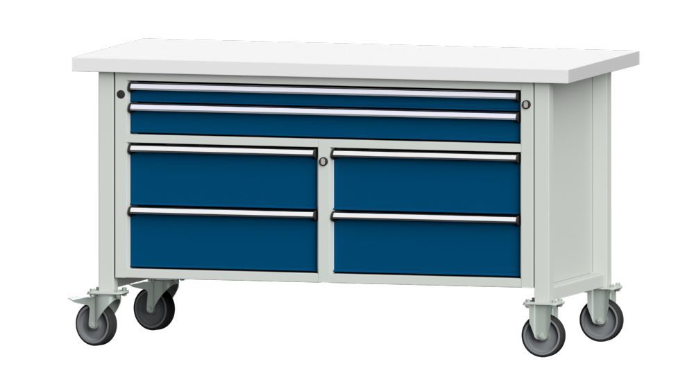 Produktbild Anke Kastenwerkbank geteilt Kunststoffplatte 40 mm V1500 Modell 255 V